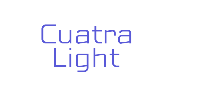 Cuatra Light Font Download