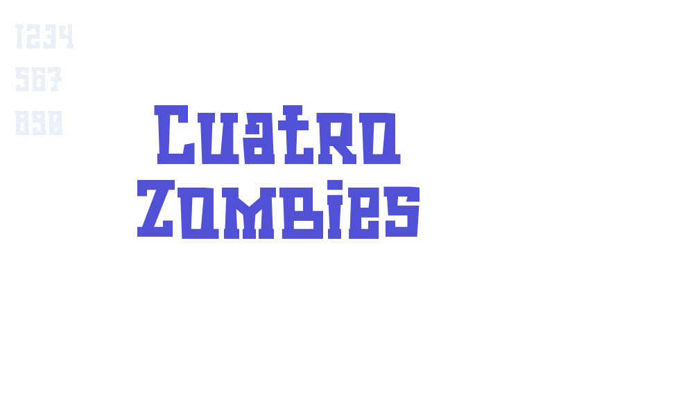 Cuatro Zombies-font-download