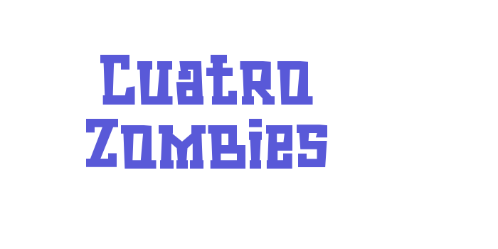 Cuatro Zombies Font