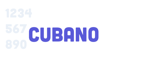 Cubano font free