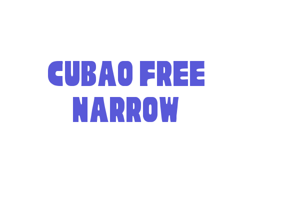 Cubao Free Narrow Font