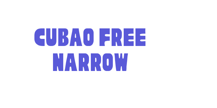 Download Cubao Free Narrow Font