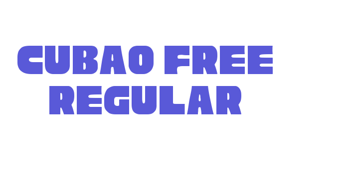 Cubao Free Regular Font Download