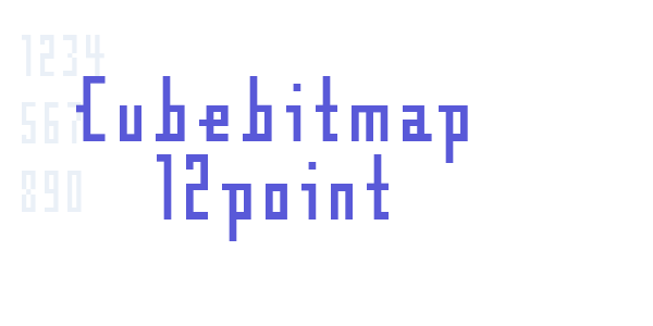 Cubebitmap 12point font free