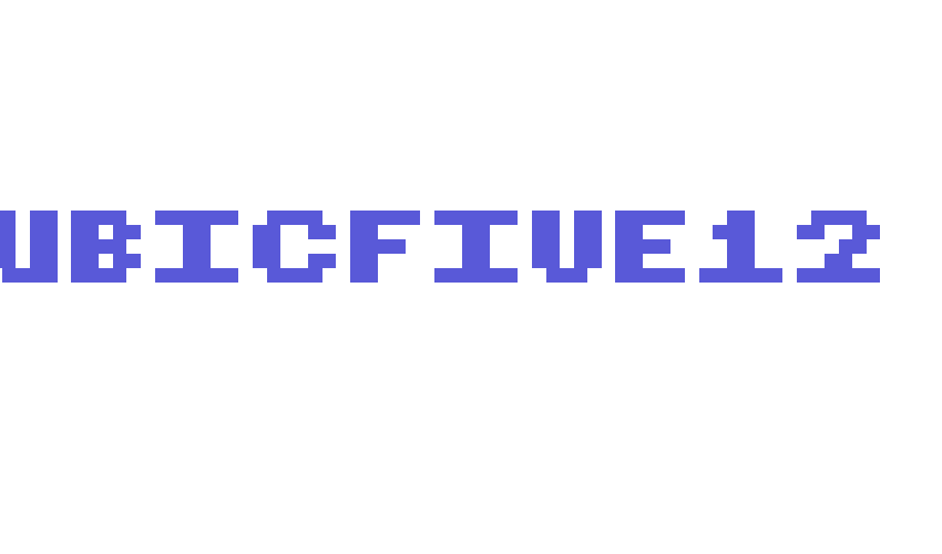 CubicFive12 Font