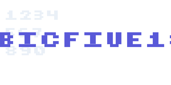 CubicFive18 font