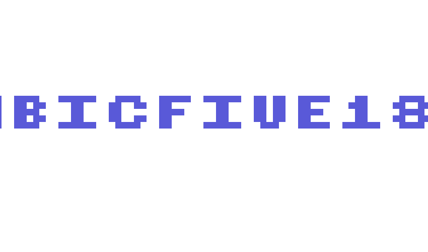 CubicFive18 Font