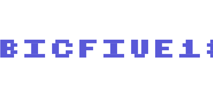 CubicFive18 Font Download