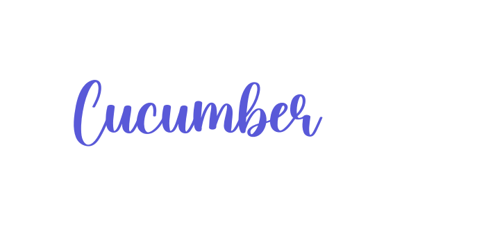 Cucumber Font Download