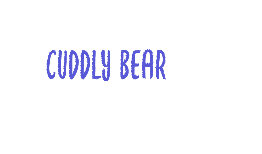 Cuddly Bear Font Download