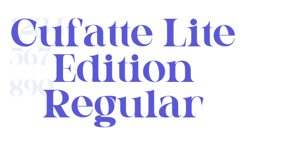 Cufatte Lite Edition Regular font free