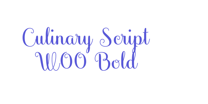 Culinary Script W00 Bold Font Download