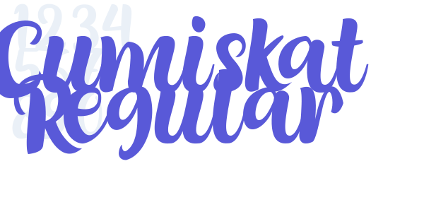 Cumiskat Regular font free