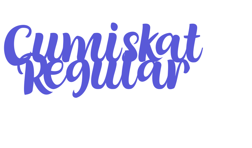 Cumiskat Regular Font