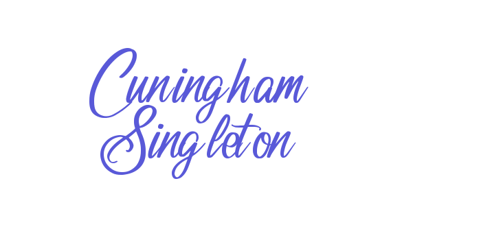 Cuningham Singleton Font Download