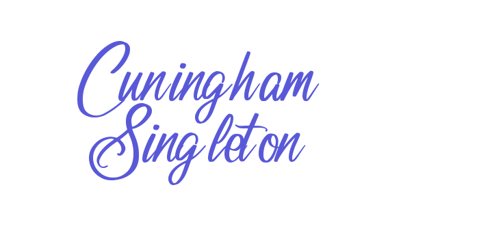 Cuningham Singleton Font