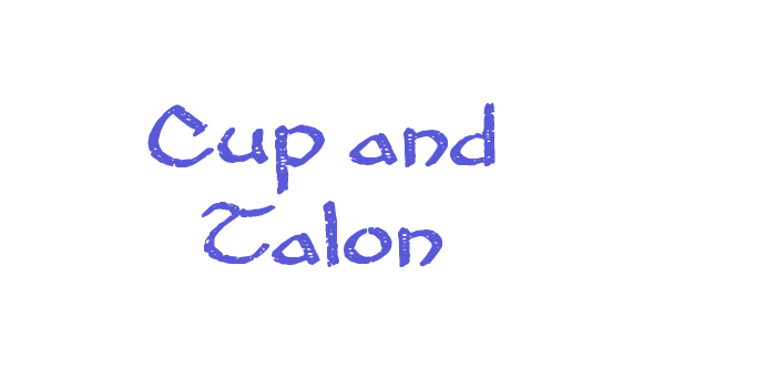 Cup and Talon Font