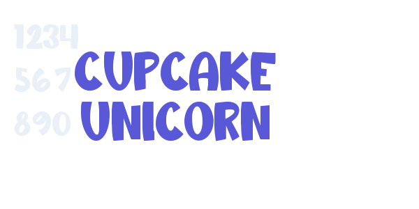 Cupcake Unicorn font free