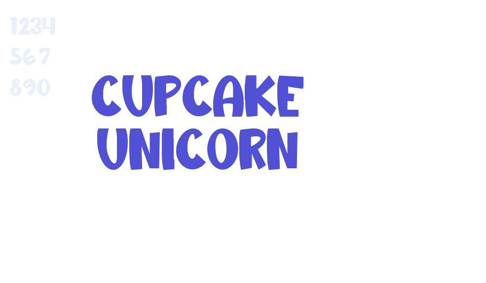 Cupcake Unicorn-font-download