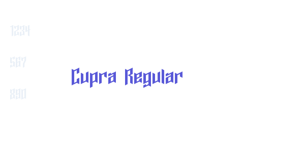 Cupra Regular font free