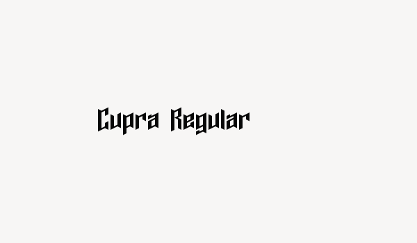 Cupra Regular Font