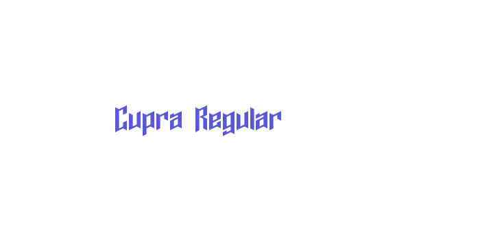 Cupra Regular Font Download