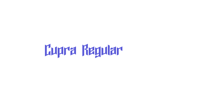 Cupra Regular Font