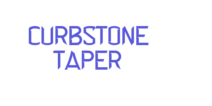 Curbstone Taper Font Download