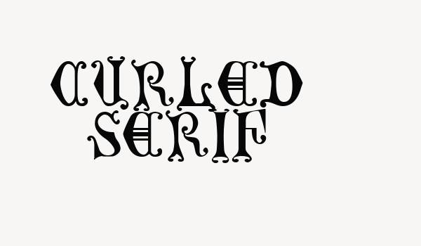 Curled Serif Font