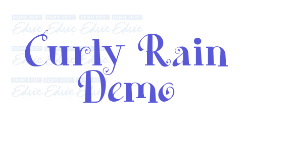 Curly Rain Demo font free