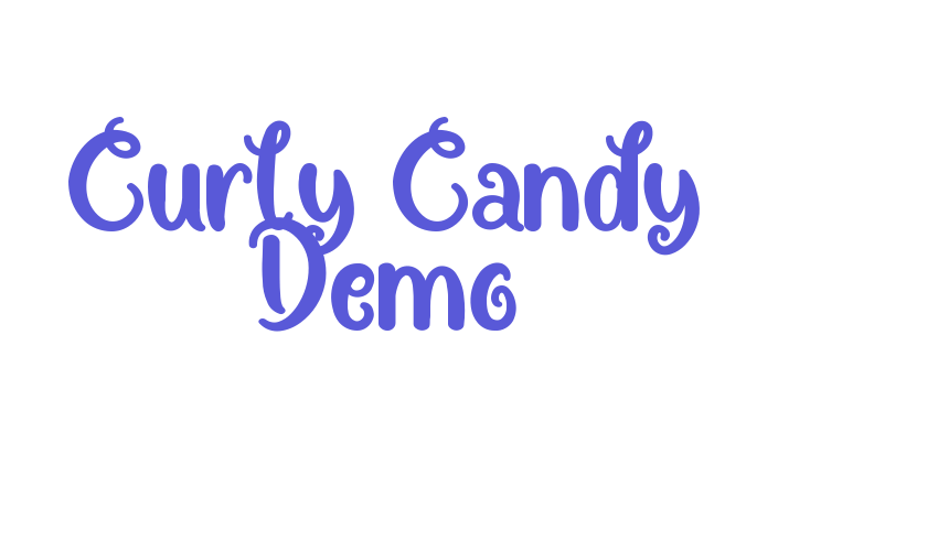 Curly Candy Demo Font