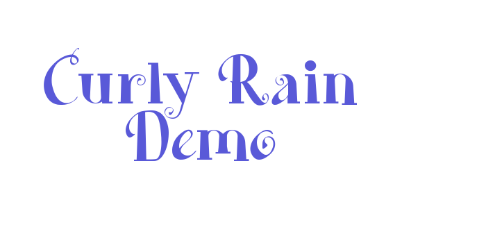 Curly Rain Demo Font Download