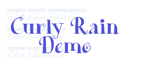Curly Rain Demo-font-download