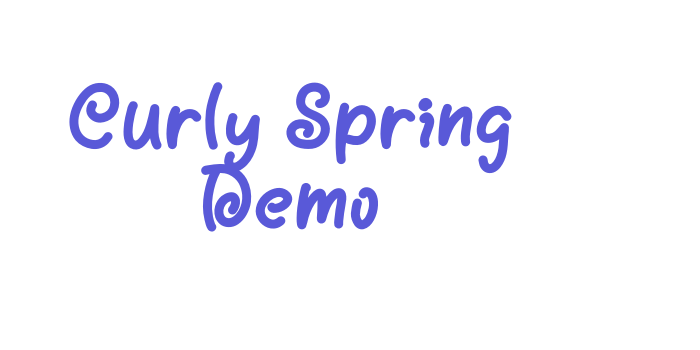 Curly Spring Demo Font Download