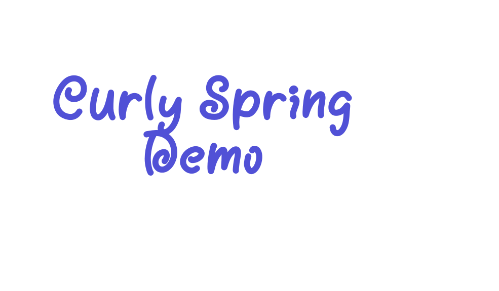 Curly Spring Demo-font-download