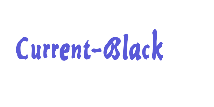 Current-Black Font Download