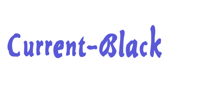 Current-Black Font