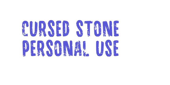 Cursed Stone Personal Use Font Download