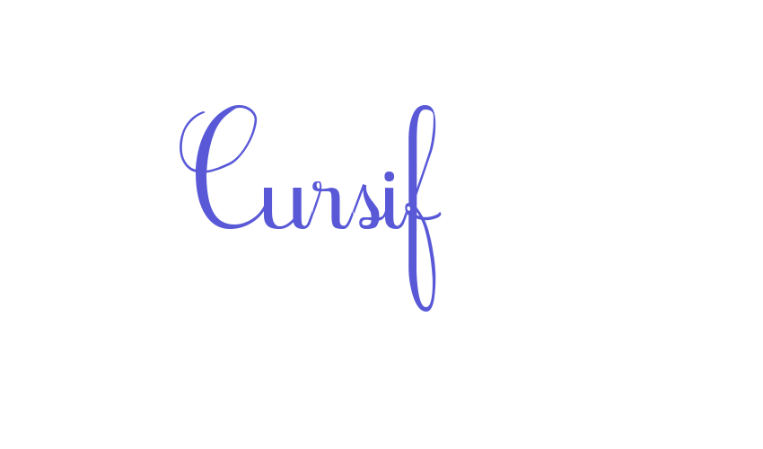 Cursif Font