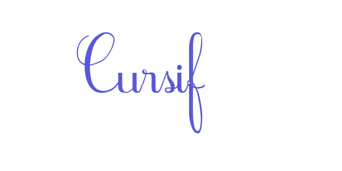 Cursif Font Download