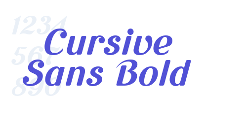 Cursive Sans Bold-font-download