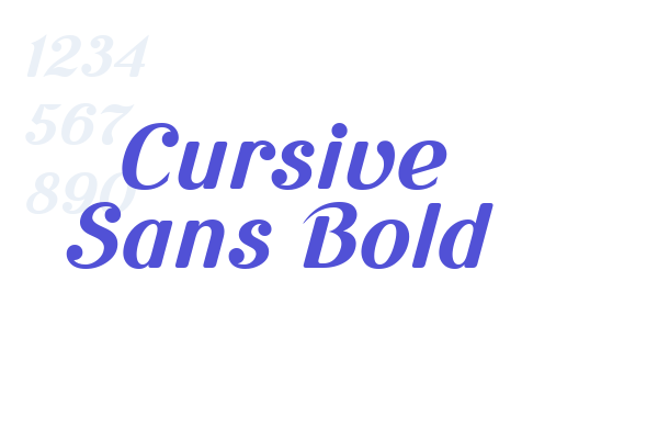 Cursive Sans Bold