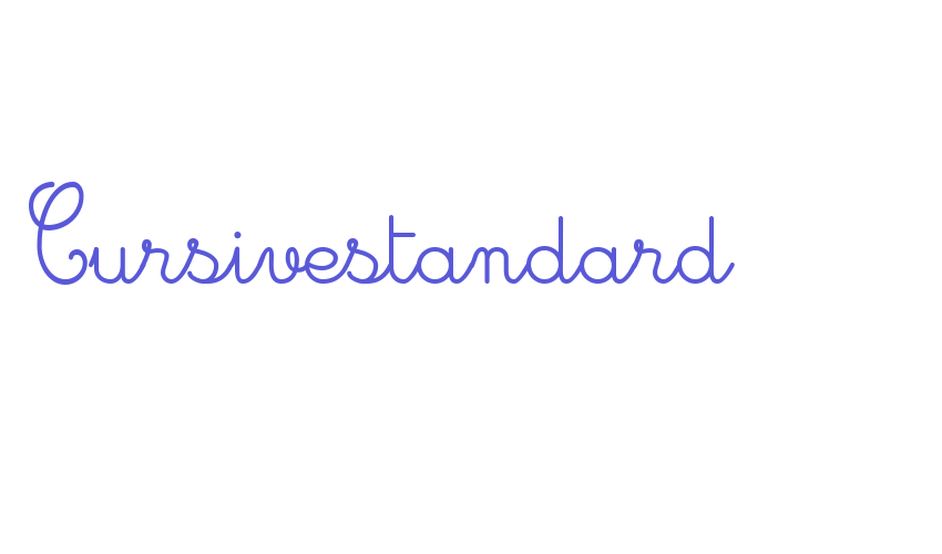 Cursivestandard Font Download