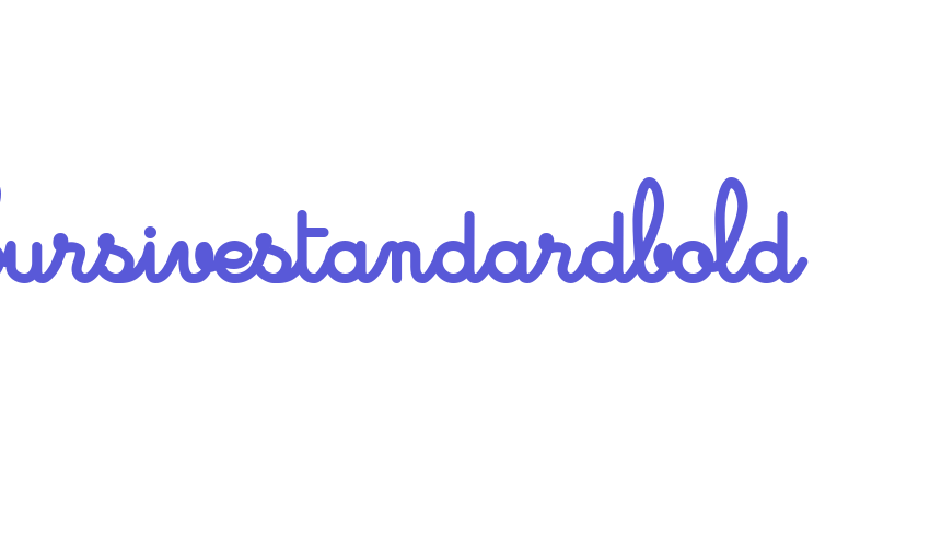 Cursivestandardbold Font Download