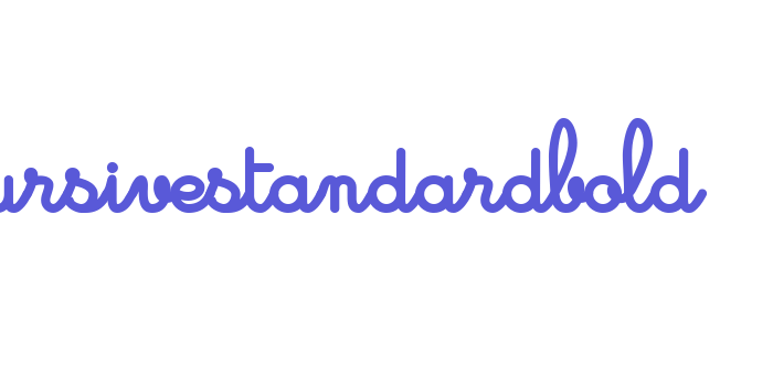 Cursivestandardbold Font Download