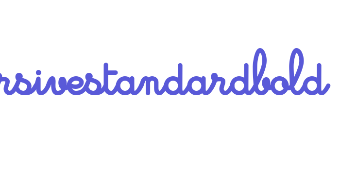 Cursivestandardbold Font