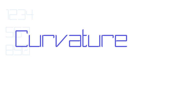 Curvature font free