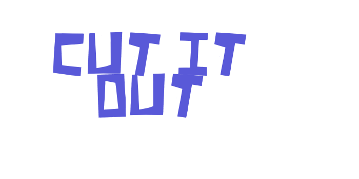 Cut It Out Font Download