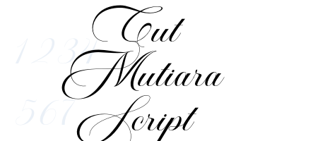 Cut Mutiara Script