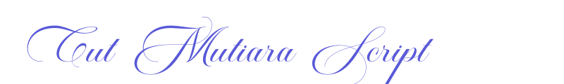 Cut Mutiara Script